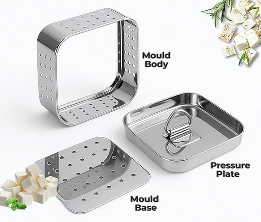 Premium Stainless Steel Paneer Maker Kit – Fresh Homemade Paneer, Tofu & Cheese Press