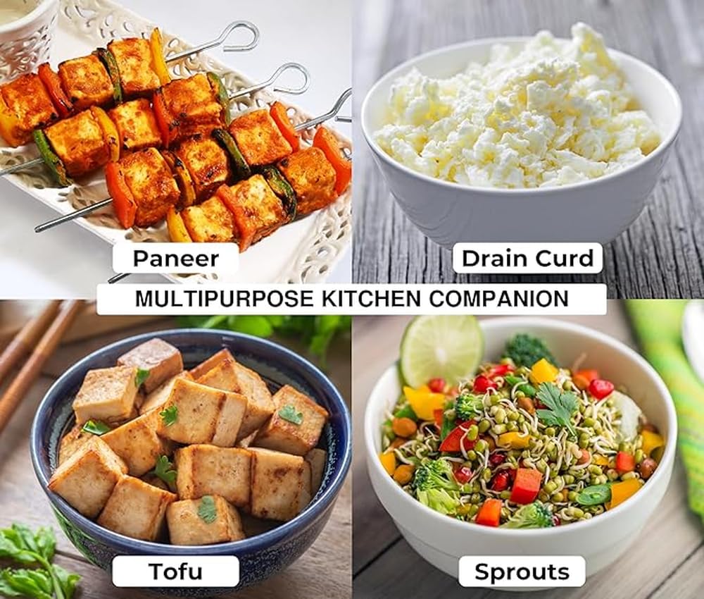 Premium Stainless Steel Paneer Maker Kit – Fresh Homemade Paneer, Tofu & Cheese Press