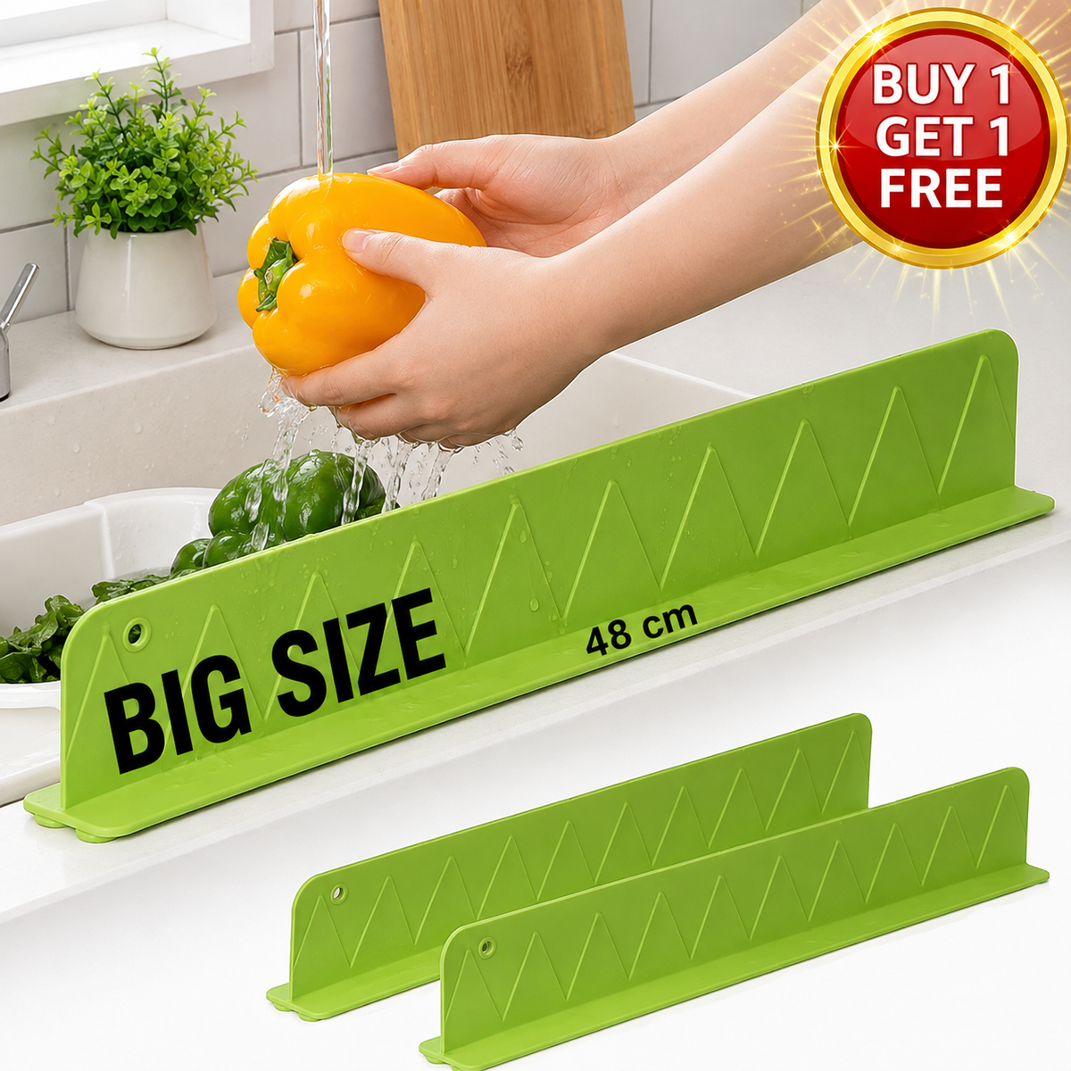 Silicone Anti-Splash Sink Edge Guard BIG SIZE🔥 BUY 1 GET 1 FREE 🔥