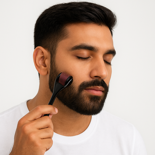 🧠 Derma Roller for Hair & Beard Growth – Regrow Naturally!